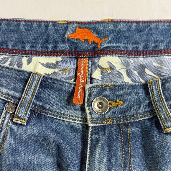 Tommy Bahama Jeans Mens Sz 34x30 Authentic Straight Sand Drifter Denim (33x27) - Picture 7 of 11